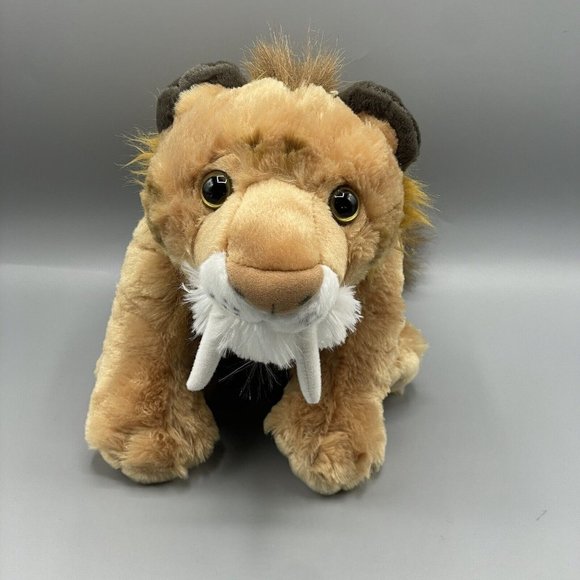 Wild Republic Smilodon Saber Toothed Tiger Lion Cat 12" Plush Stuffed Animal - Picture 10 of 10